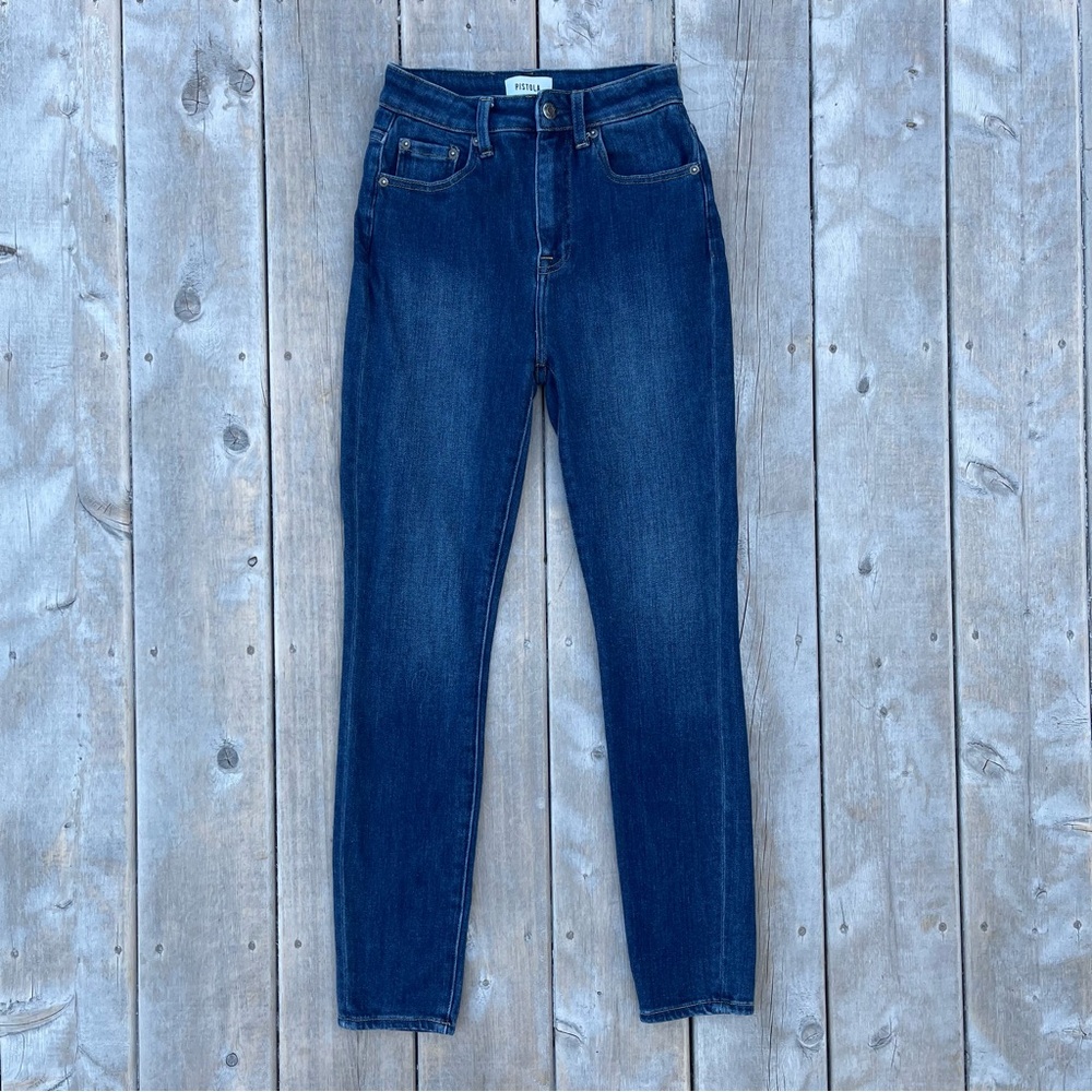Pistola Dark Stretch Denim High Rise Skinny Jean